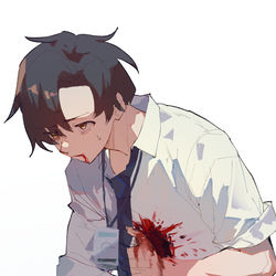 This is a pixiv picture whose title is 凶弾.