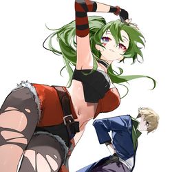 This is a pixiv picture whose title is Ubel x Harley.
