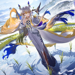 This is a pixiv picture whose title is 冬去春来.