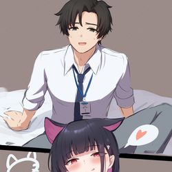 This is a pixiv picture whose title is アニメ先生.