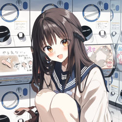 This is a pixiv picture whose title is 学校帰りに.