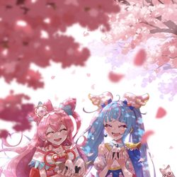 This is a pixiv picture whose title is キュアスカイ　キュアプレシャス.