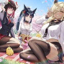 This is a pixiv picture whose title is 【お仕事】アズールレーン.