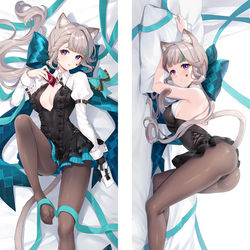 This is a pixiv picture whose title is 原神 リネット Lynette 2WT 抱き枕カバー.