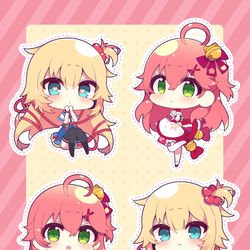 This is a pixiv picture whose title is 赤井はあとMVイラスト【仕事絵】.