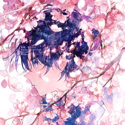 This is a pixiv picture whose title is 春の星.