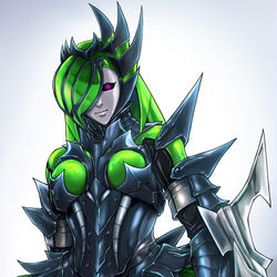 This is a pixiv picture whose title is 【Skeb】ライゼクスアーマー・ガンナー（女）.