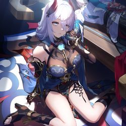 This is a pixiv picture whose title is 「私が…罰を与えてやる」.
