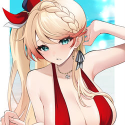 This is a pixiv picture whose title is スリングショット ハウ(skeb).