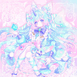 This is a pixiv picture whose title is 💎かーばんくるちゃん🍃.