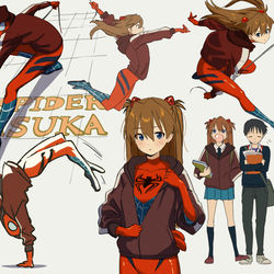 This is a pixiv picture whose title is スパイダーアスカ🕸.