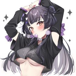 This is a pixiv picture whose title is 地雷系渋谷冬優子.