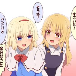 This is a pixiv picture whose title is 東方コラボおめでとう！！.