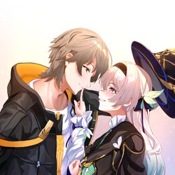 This is a pixiv picture whose title is Caelus x Firefly.