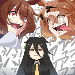 This is a pixiv picture whose title is 劇場版 ウマ娘カフェの胃が心配ダービー 新時代の扉.