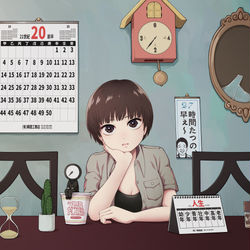 This is a pixiv picture whose title is 1年が1日のようだ.