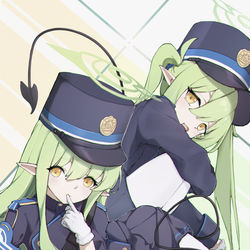 This is a pixiv picture whose title is 铁道双子（补上尾巴）.