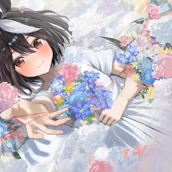 This is a pixiv picture whose title is キタサンブラック.