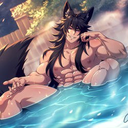 This is a pixiv picture whose title is Commission - Spark bathtime.