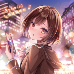 This is a pixiv picture whose title is 【夜のクラゲは泳げない】光月まひる.