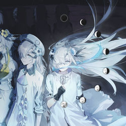 This is a pixiv picture whose title is 月相.