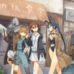 This is a pixiv picture whose title is 昼時のオフィス街.