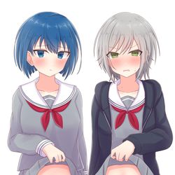 This is a pixiv picture whose title is ぽんぽん💙💚.