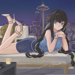 This is a pixiv picture whose title is 雪女！.