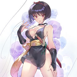 This is a pixiv picture whose title is 逆髪の結羅.