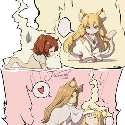 This is a pixiv picture whose title is 🐱🔥🐱🔥 ❤️🐱🔥🐱💬.