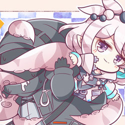 This is a pixiv picture whose title is だーれだ？🦑.