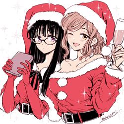 This is a pixiv picture whose title is ひまわりさんとあやめさん.