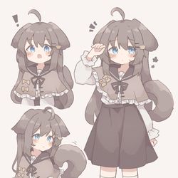 This is a pixiv picture whose title is ☕️🐕.