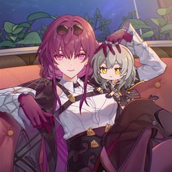 This is a pixiv picture whose title is 卡芙卡&星宝.