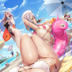 This is a pixiv picture whose title is SEA•YOU•AGAIN.