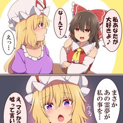 This is a pixiv picture whose title is エイプリルフール霊夢ちゃん.