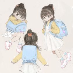This is a pixiv picture whose title is ランドセル.