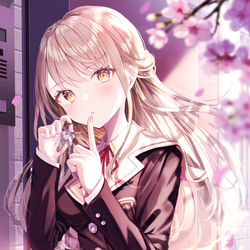 This is a pixiv picture whose title is 【仕事】現実離れした美少女転校生が、親の決めた同居相手で困る.