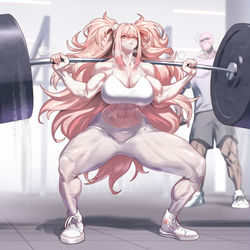 This is a pixiv picture whose title is squat.
