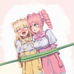 This is a pixiv picture whose title is Kaoruko's true weakness.