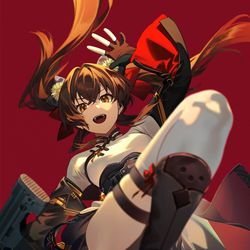 This is a pixiv picture whose title is 绛雨.