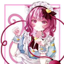 This is a pixiv picture whose title is ねこメイドさとり様.