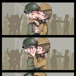 This is a pixiv picture whose title is They finally meet.