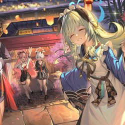 This is a pixiv picture whose title is 祭典.
