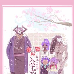 This is a pixiv picture whose title is 耀星のハサンとハサン一家.
