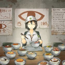 This is a pixiv picture whose title is ディスク丼を寿ぐ.