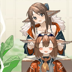 This is a pixiv picture whose title is 按摩.