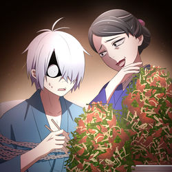 This is a pixiv picture whose title is 幸運EX＋＋＋バディによる哭倉村RTA㉗.