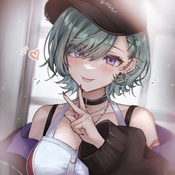 This is a pixiv picture whose title is 💄💚.