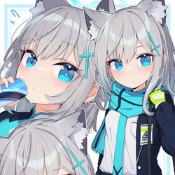 This is a pixiv picture whose title is シロコ.